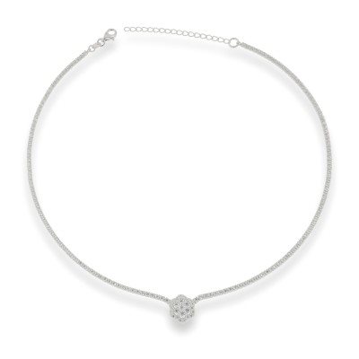 Collana Domar Gioielli Donna Collana argento 925 in Argento Cubic Zirconia NZB106059 - NZB106059